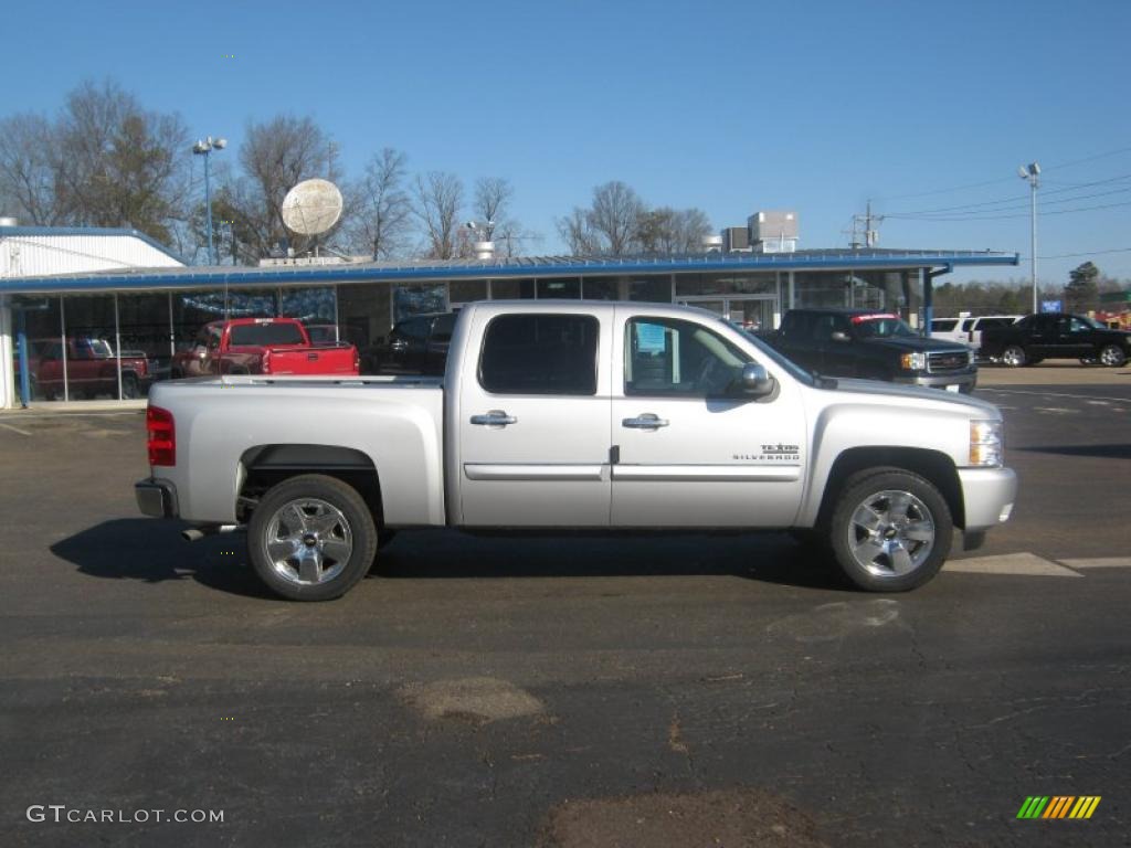 2011 Silverado 1500 LT Crew Cab - Sheer Silver Metallic / Ebony photo #6