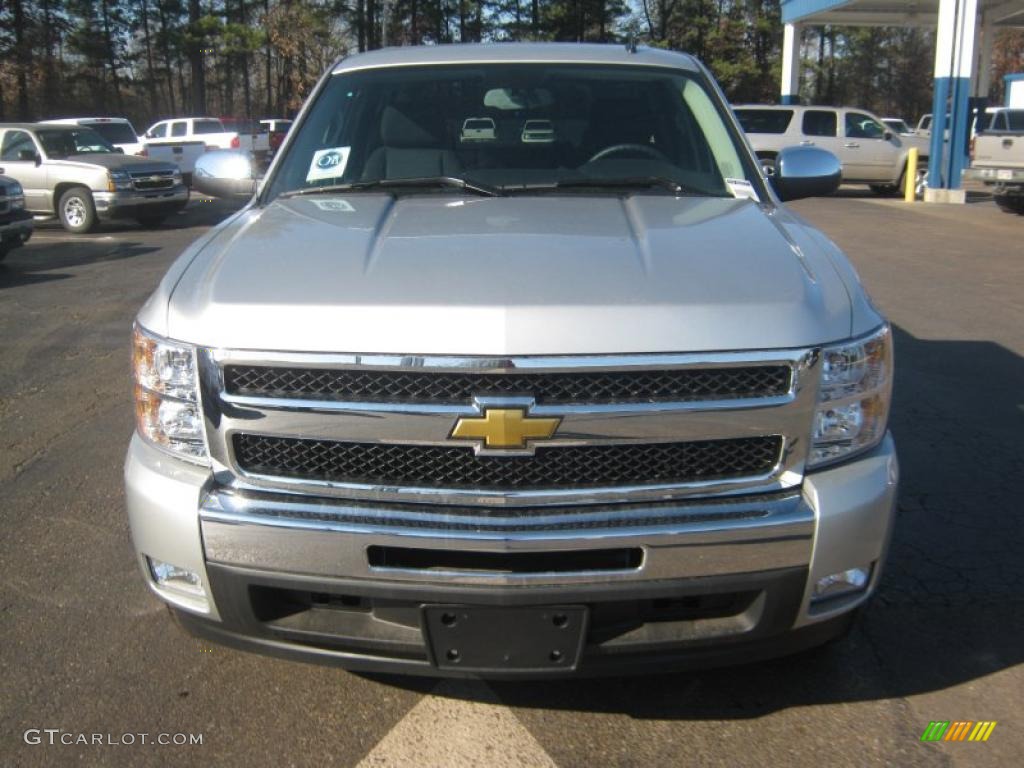 2011 Silverado 1500 LT Crew Cab - Sheer Silver Metallic / Ebony photo #8