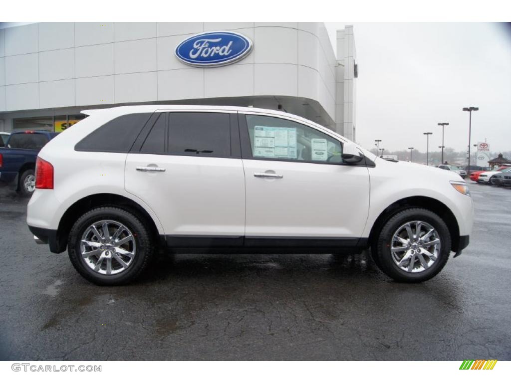 White Platinum Tri-Coat 2011 Ford Edge SEL AWD Exterior Photo #44018488