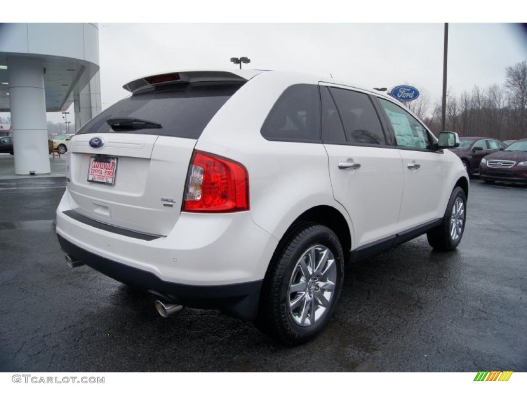 White Platinum Tri-Coat 2011 Ford Edge SEL AWD Exterior Photo #44018504