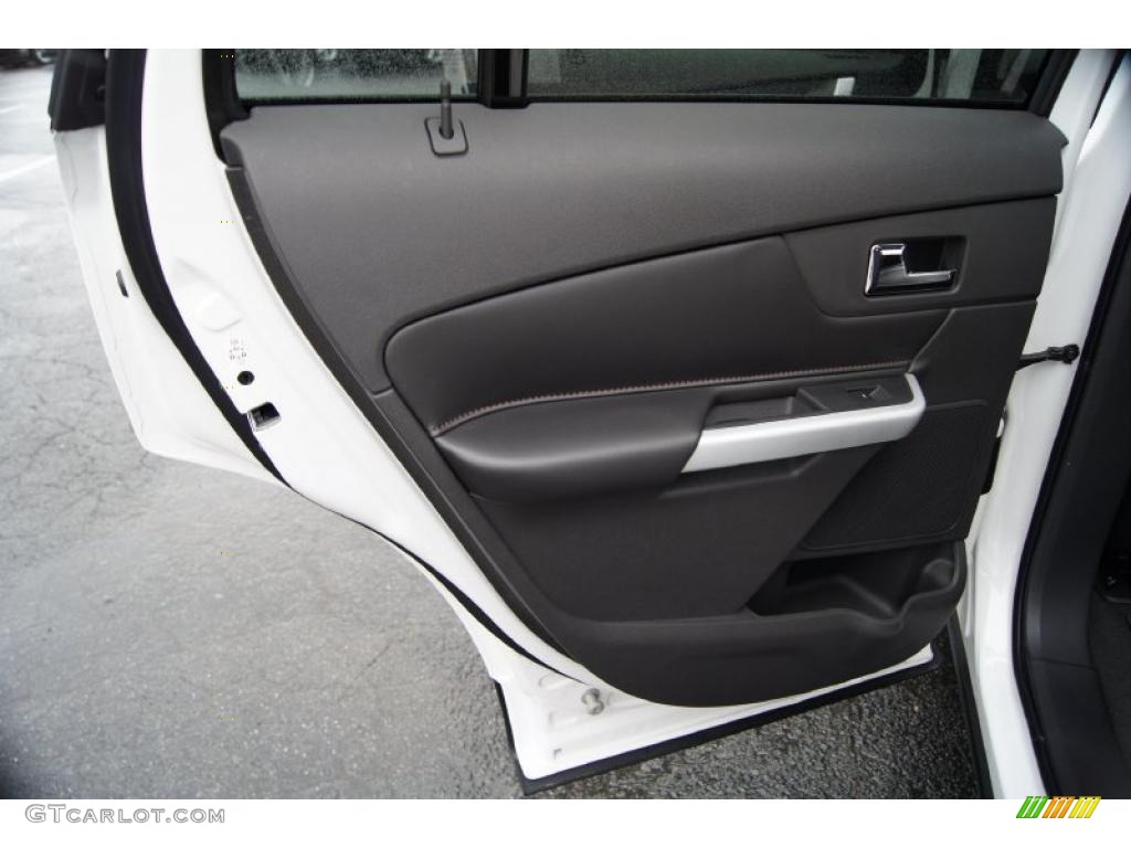 2011 Ford Edge SEL AWD Charcoal Black Door Panel Photo #44018620