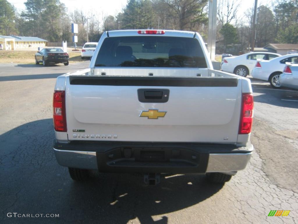 2011 Silverado 1500 LT Crew Cab 4x4 - Sheer Silver Metallic / Ebony photo #4