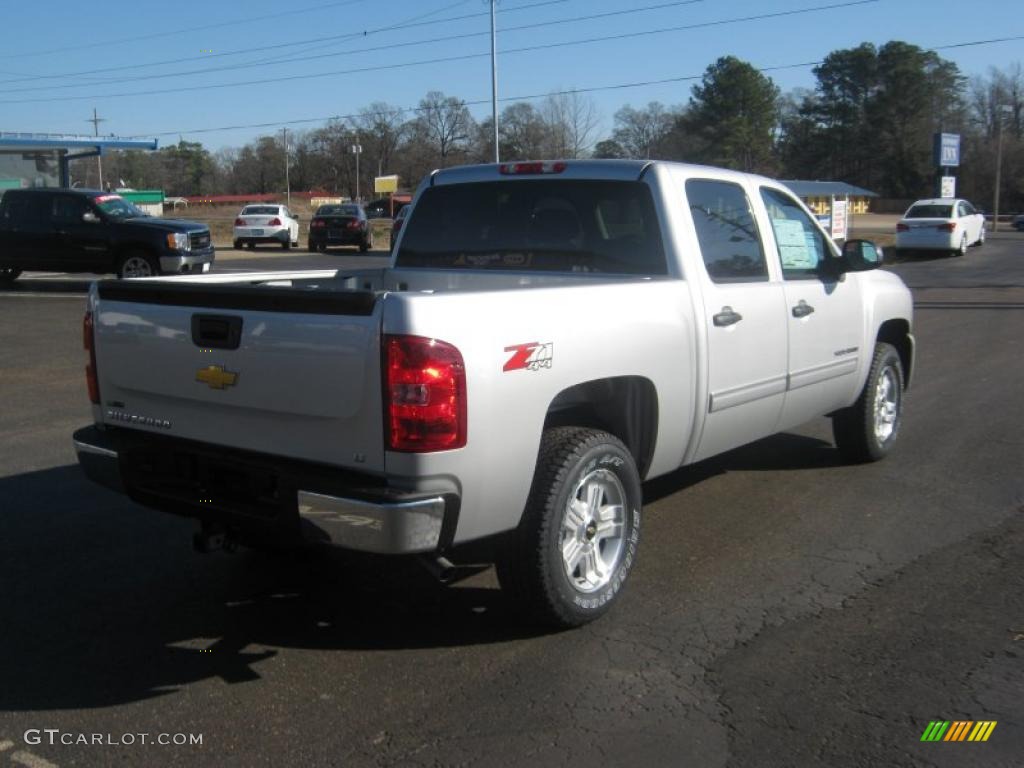 2011 Silverado 1500 LT Crew Cab 4x4 - Sheer Silver Metallic / Ebony photo #5