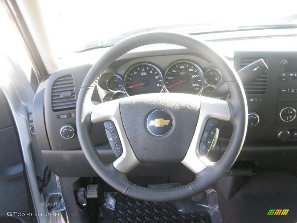 2011 Silverado 1500 LT Crew Cab 4x4 - Sheer Silver Metallic / Ebony photo #10