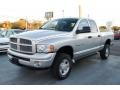 2004 Bright Silver Metallic Dodge Ram 2500 SLT Quad Cab 4x4  photo #3