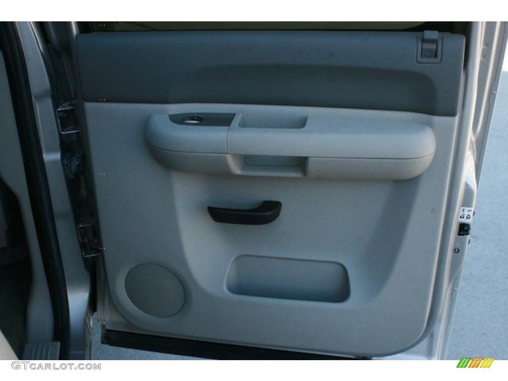2007 GMC Sierra 1500 SLE Crew Cab Dark Titanium/Light Titanium Door Panel Photo #44022488