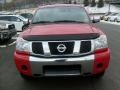 2005 Red Alert Nissan Titan SE Crew Cab 4x4  photo #2