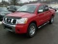 2005 Red Alert Nissan Titan SE Crew Cab 4x4  photo #3