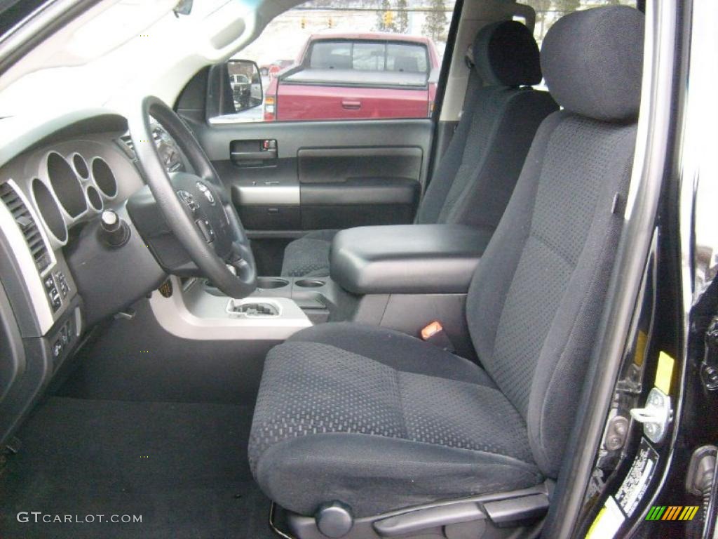 Black Interior 2010 Toyota Tundra TRD Rock Warrior Double Cab 4x4 Photo #44025178