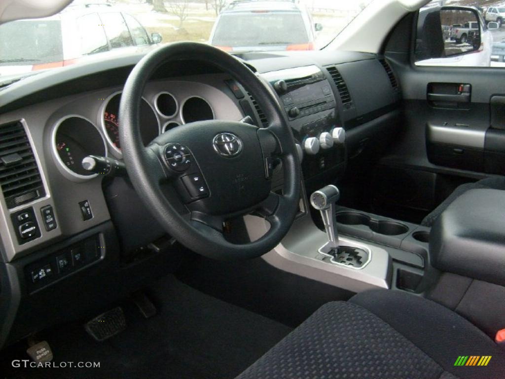 Black Interior 2010 Toyota Tundra TRD Rock Warrior Double Cab 4x4 Photo #44025194