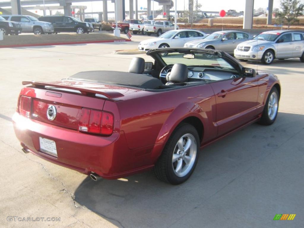 2007 Mustang GT Premium Convertible - Redfire Metallic / Dark Charcoal photo #5