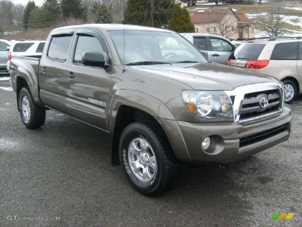 2009 Tacoma V6 TRD Double Cab 4x4 - Pyrite Brown Mica / Graphite Gray photo #1