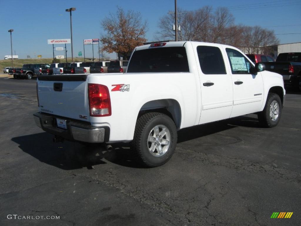 Summit White 2011 GMC Sierra 1500 SLE Crew Cab 4x4 Exterior Photo #44028976