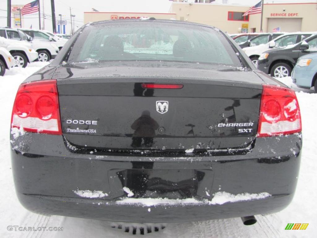 2010 Charger SXT - Brilliant Black Crystal Pearl / Dark Slate Gray photo #17