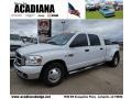 2007 Bright White Dodge Ram 3500 SLT Mega Cab Dually  photo #1