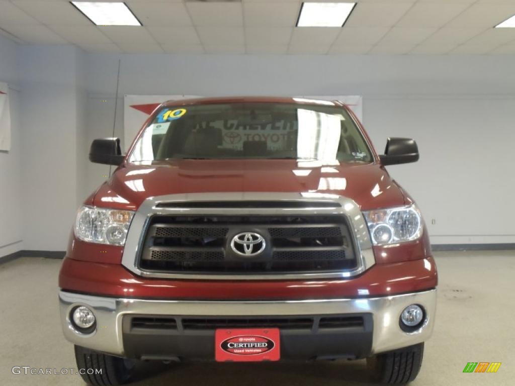 2010 Tundra CrewMax - Salsa Red Pearl / Sand Beige photo #2