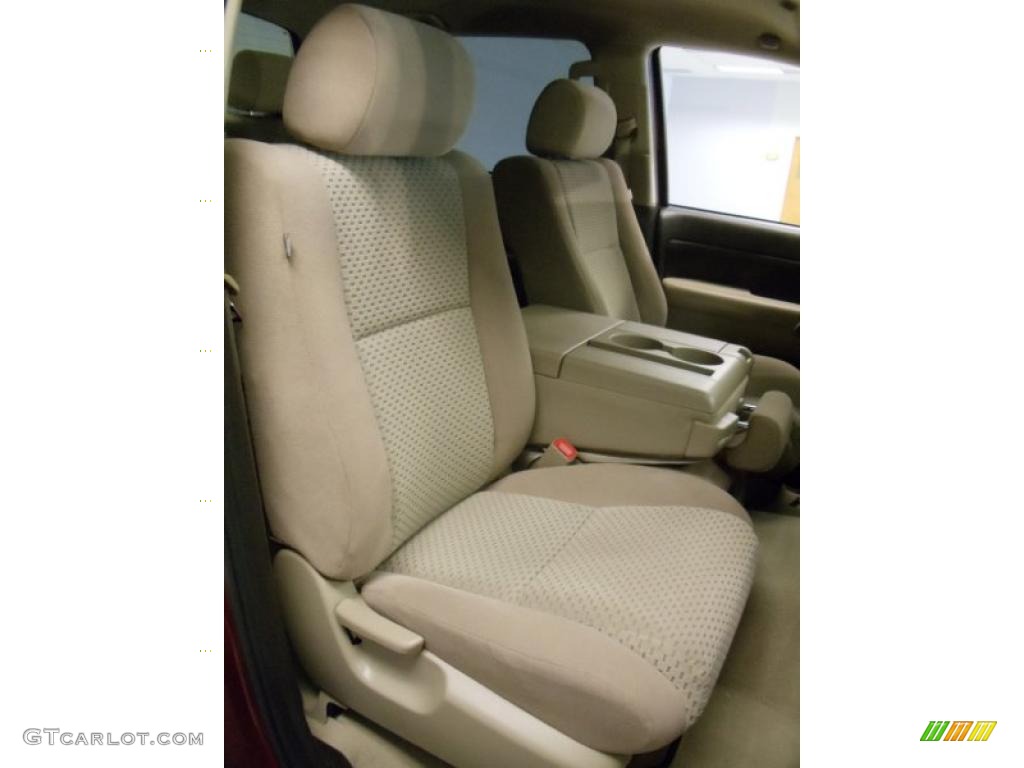 2010 Tundra CrewMax - Salsa Red Pearl / Sand Beige photo #22