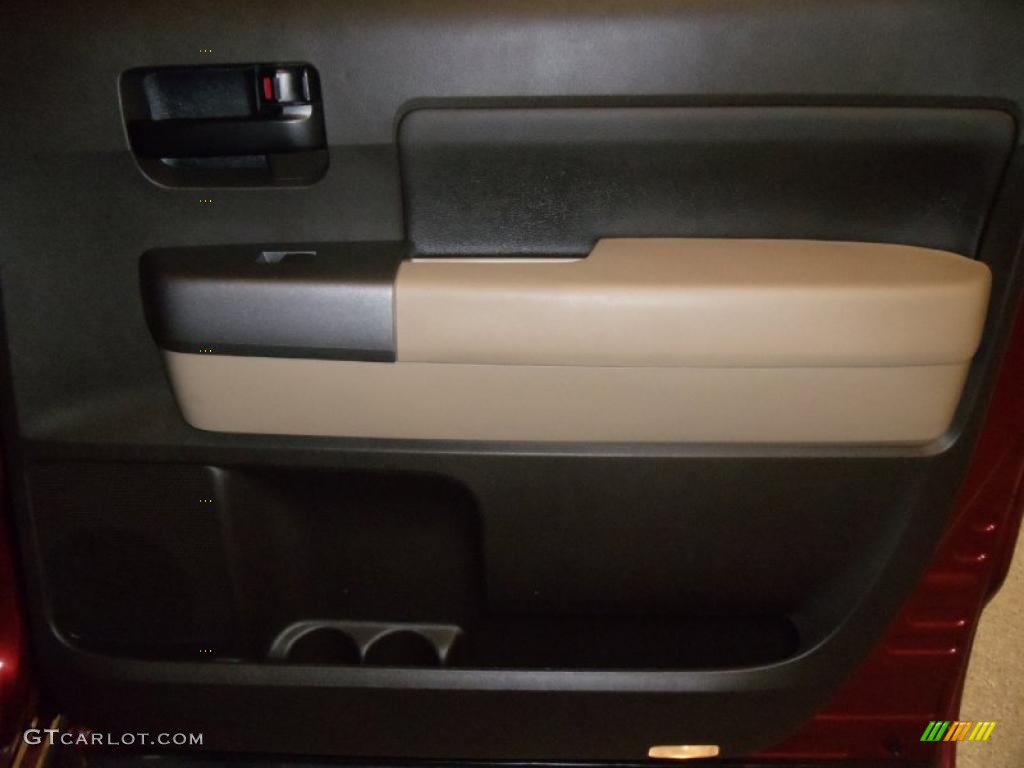 2010 Tundra CrewMax - Salsa Red Pearl / Sand Beige photo #27