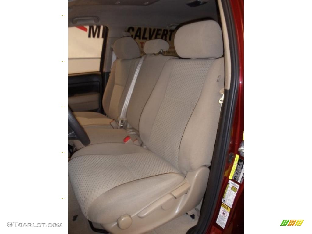 2010 Tundra CrewMax - Salsa Red Pearl / Sand Beige photo #30