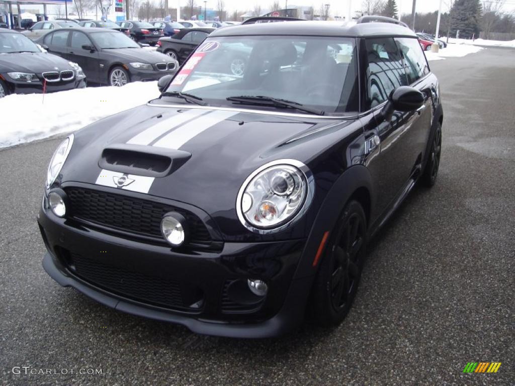 2010 Cooper S Clubman - Midnight Black Metallic / Grey/Carbon Black photo #1