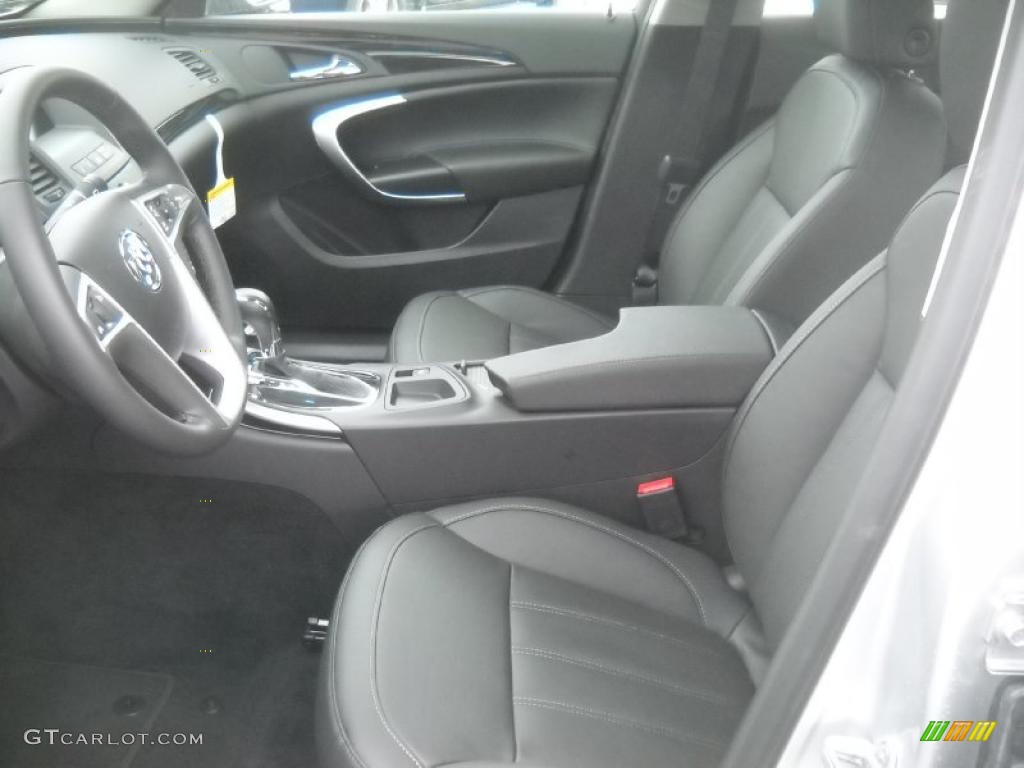 Ebony Interior 2011 Buick Regal CXL Photo #44044360