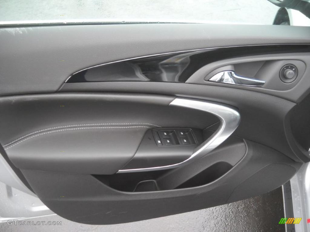 2011 Buick Regal CXL Ebony Door Panel Photo #44044424