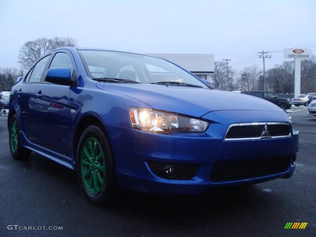 Octane Blue Metallic 2010 Mitsubishi Lancer ES Exterior Photo #44044472