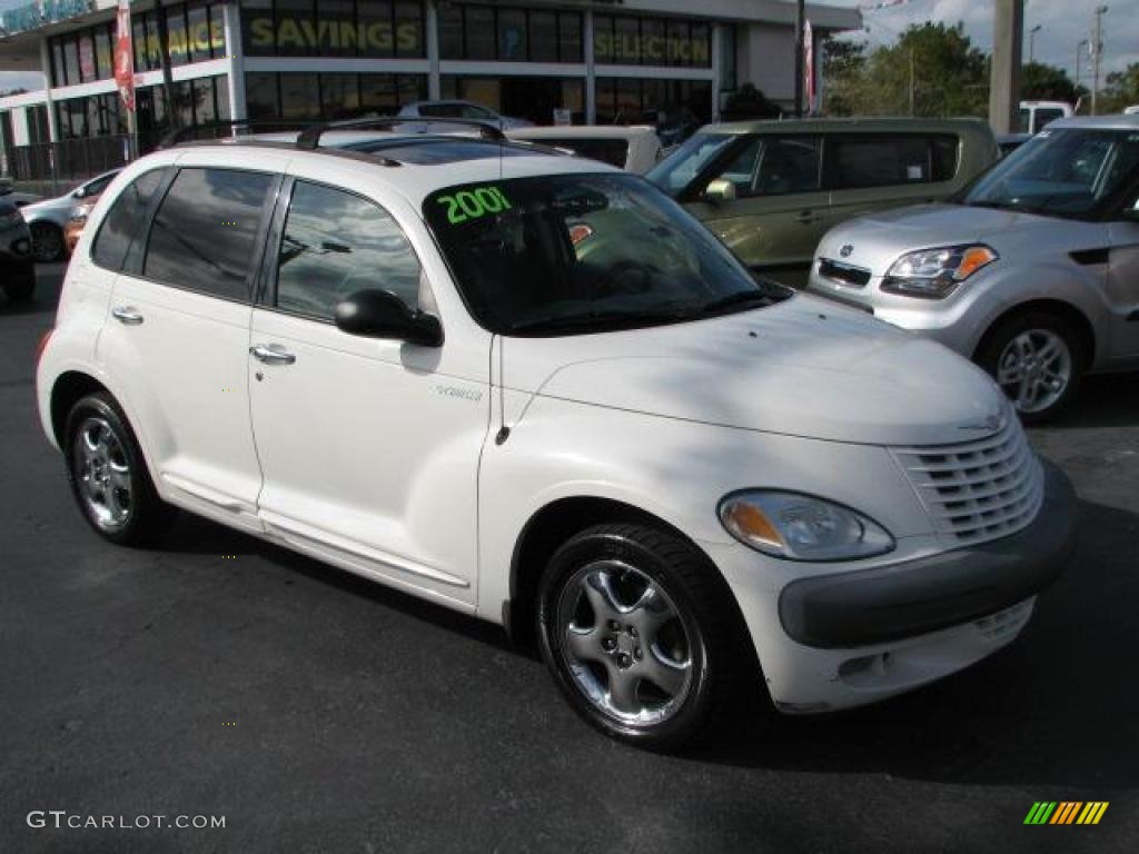 2001 PT Cruiser Limited - Stone White / Taupe/Pearl Beige photo #1