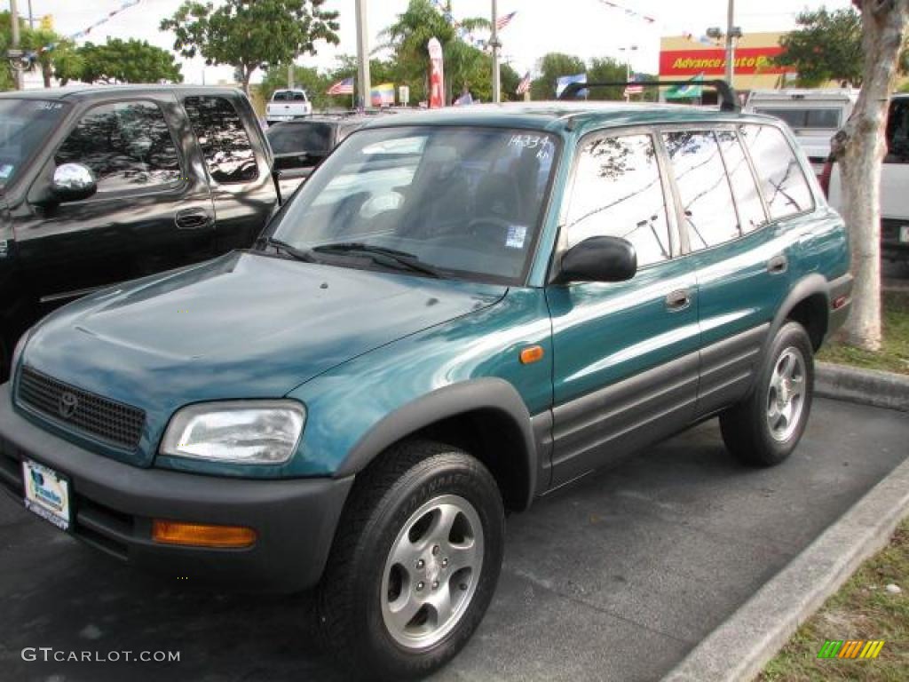 1997 RAV4 4WD - Dark Green Metallic / Gray photo #5