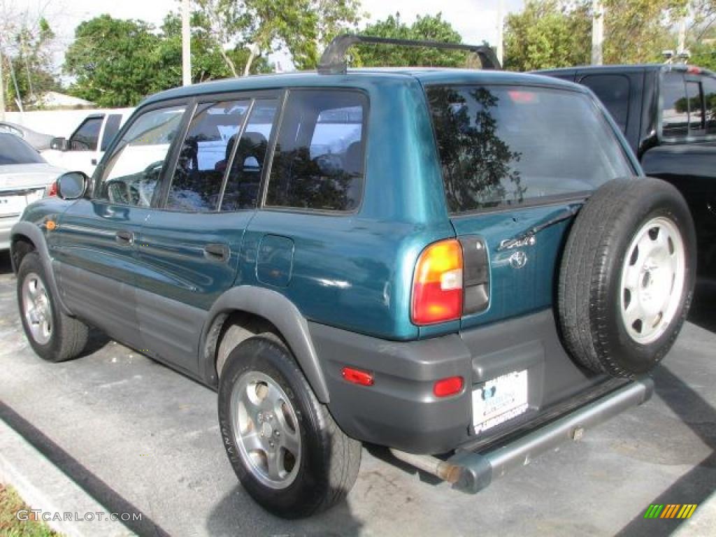 1997 RAV4 4WD - Dark Green Metallic / Gray photo #7