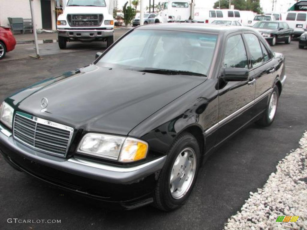 2000 C 230 Kompressor Sedan - Black / Black photo #5