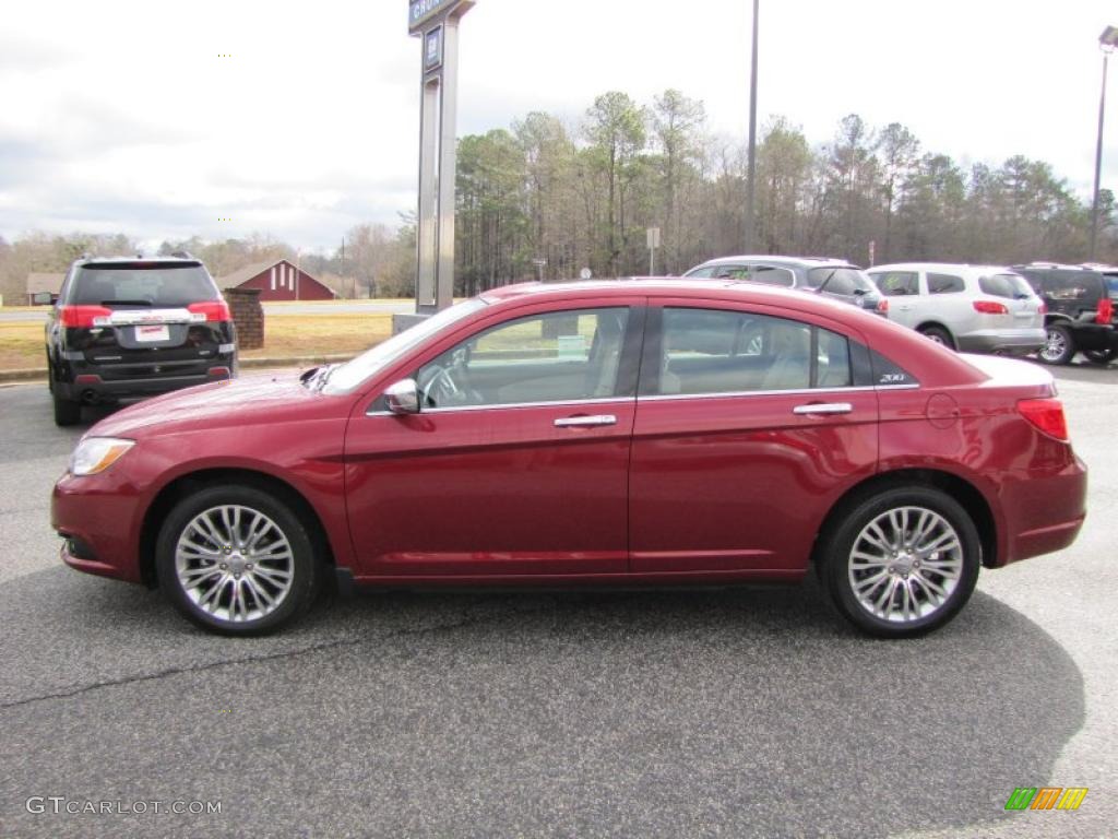 Deep Cherry Red Crystal Pearl 2011 Chrysler 200 Limited Exterior Photo #44053857