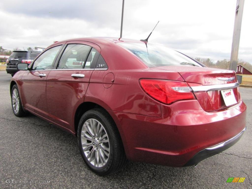 Deep Cherry Red Crystal Pearl 2011 Chrysler 200 Limited Exterior Photo #44053884