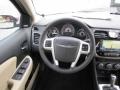 Black/Light Frost Beige 2011 Chrysler 200 Limited Steering Wheel