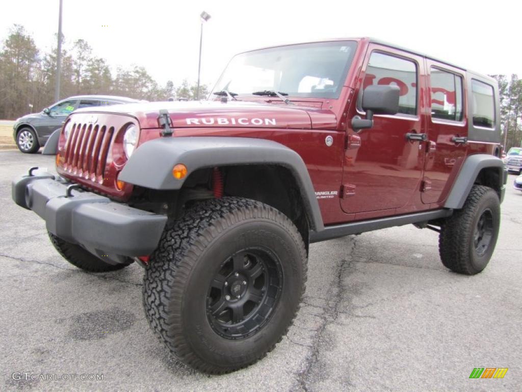 Red Rock Crystal Pearl 2007 Jeep Wrangler Unlimited Rubicon 4x4 Exterior Photo #44055849