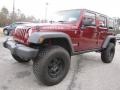Red Rock Crystal Pearl 2007 Jeep Wrangler Unlimited Rubicon 4x4 Exterior