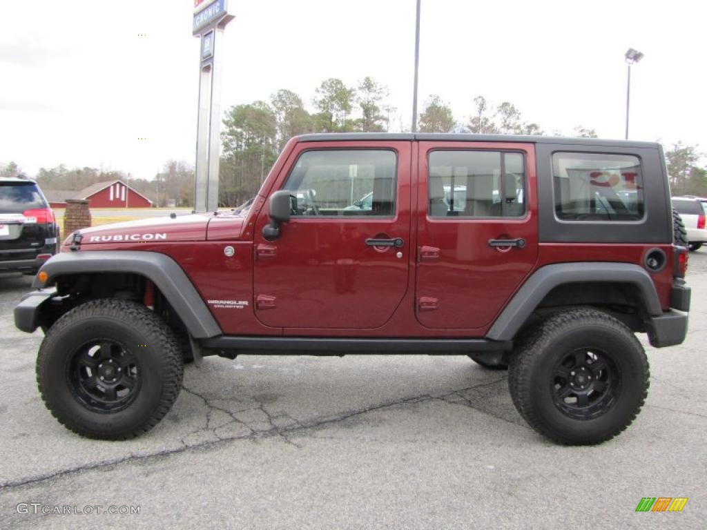 Red Rock Crystal Pearl 2007 Jeep Wrangler Unlimited Rubicon 4x4 Exterior Photo #44055864
