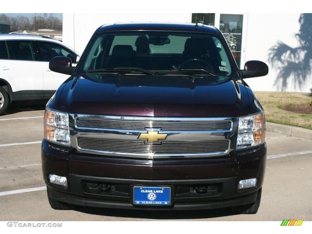 2008 Silverado 1500 LT Crew Cab 4x4 - Dark Cherry Metallic / Ebony photo #2