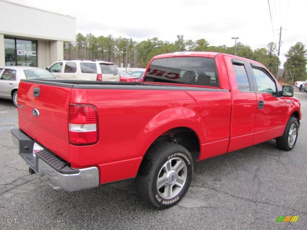 2006 F150 XLT SuperCab - Bright Red / Medium/Dark Flint photo #7