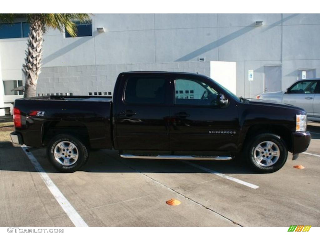 2008 Silverado 1500 LT Crew Cab 4x4 - Dark Cherry Metallic / Ebony photo #9