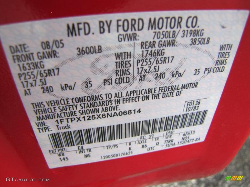 2006 F150 XLT SuperCab - Bright Red / Medium/Dark Flint photo #22