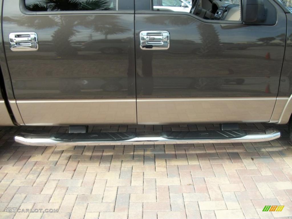 2005 F150 Lariat SuperCrew - Dark Stone Metallic / Tan photo #4