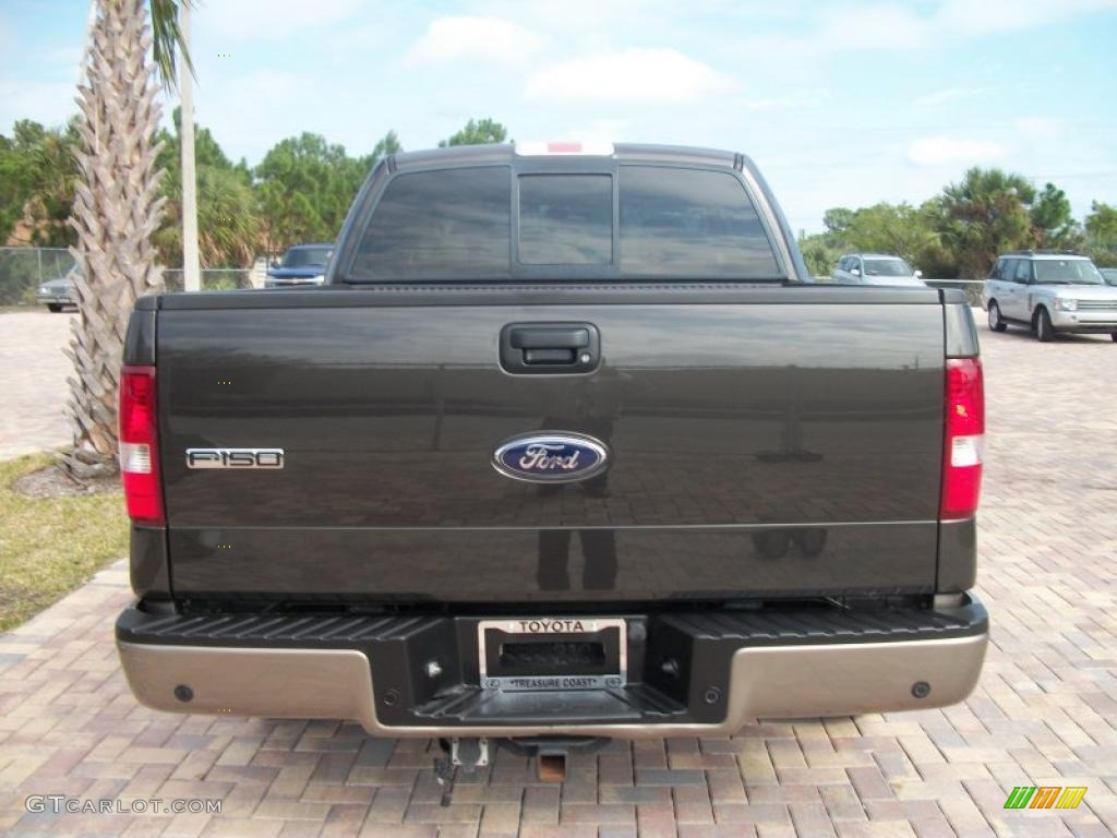 2005 F150 Lariat SuperCrew - Dark Stone Metallic / Tan photo #7