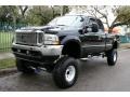 Black 2002 Ford F350 Super Duty Lariat Crew Cab 4x4