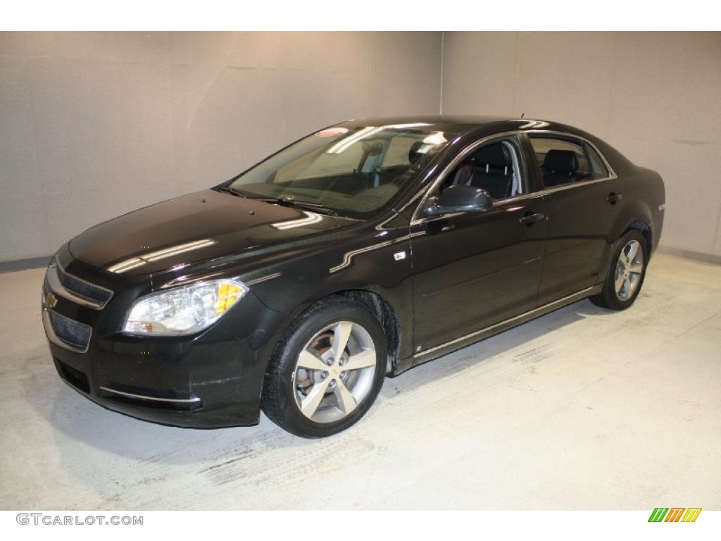 2008 Malibu LT Sedan - Black Granite Metallic / Ebony photo #3