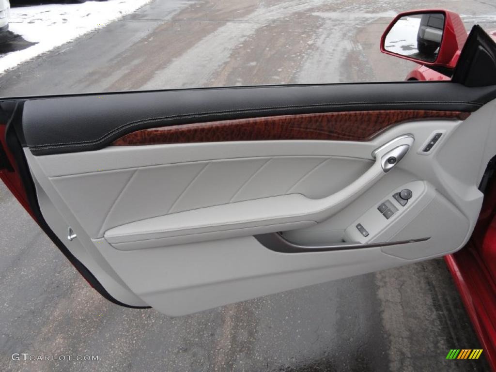 2011 Cadillac CTS 4 AWD Coupe Light Titanium Door Panel Photo #44065848