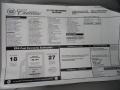 2011 Cadillac CTS 4 AWD Coupe Window Sticker