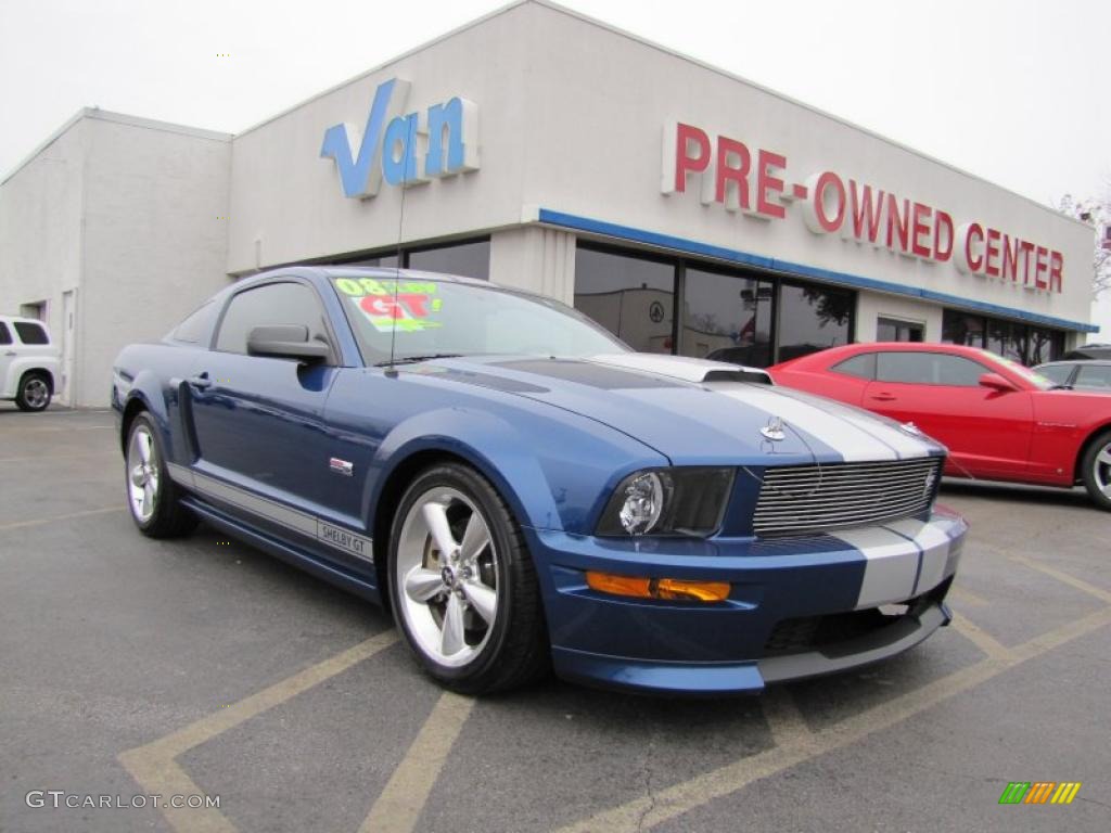 2008 Mustang Shelby GT Coupe - Vista Blue Metallic / Black photo #1