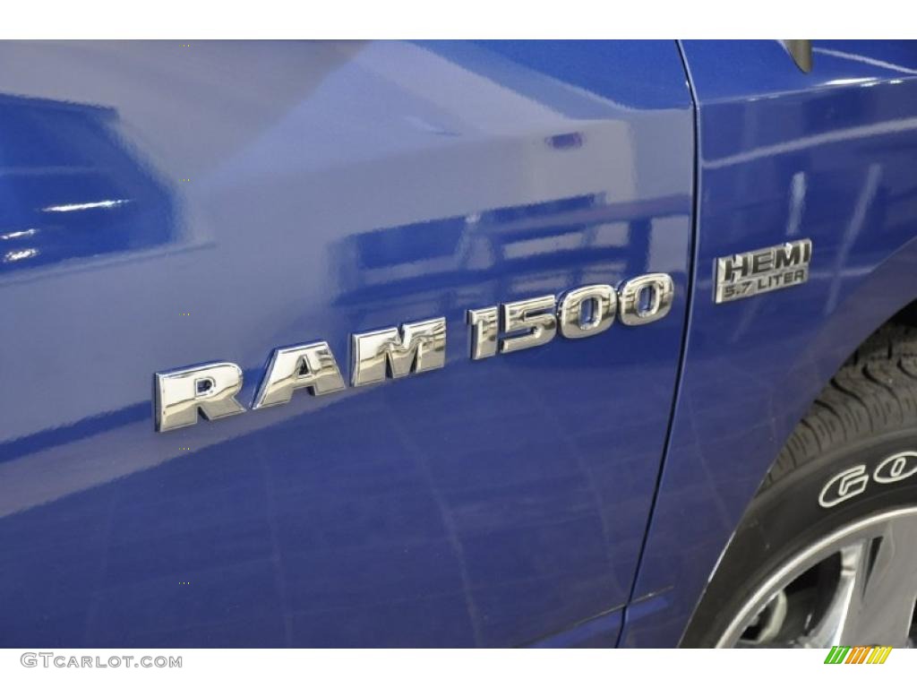 2011 Ram 1500 Sport Crew Cab - Deep Water Blue Pearl / Dark Slate Gray photo #5