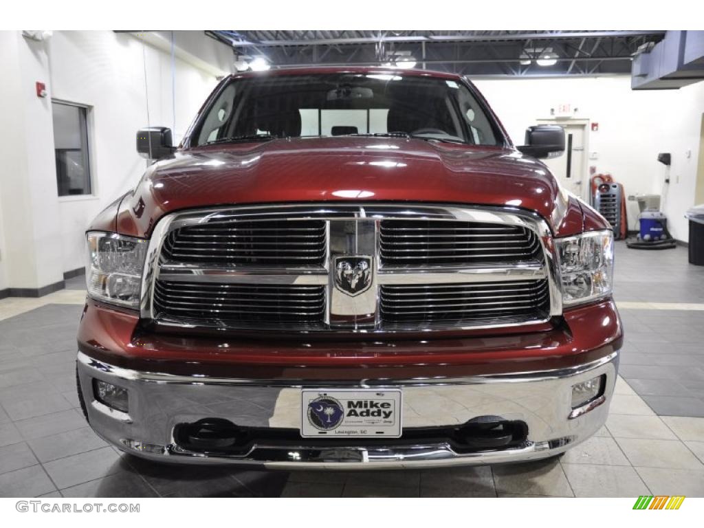 2011 Ram 1500 Big Horn Quad Cab - Deep Cherry Red Crystal Pearl / Dark Slate Gray/Medium Graystone photo #3